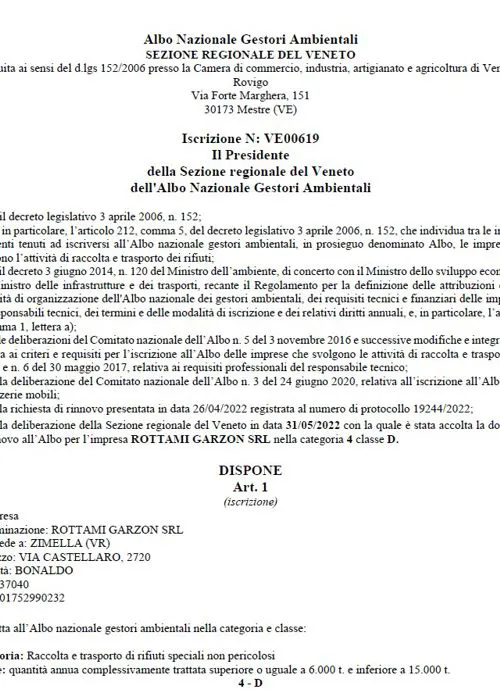 Autorizzazione Trasporto
