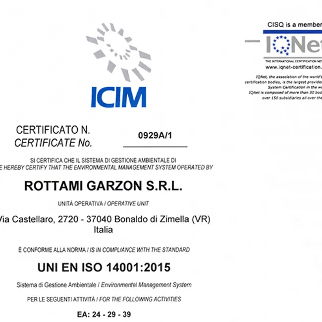 Certificazione 14001