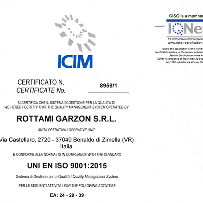 Certificazione 9001